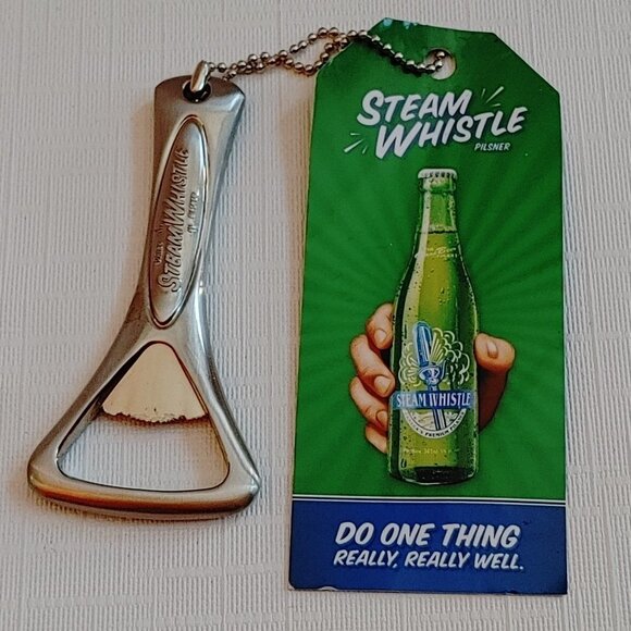 Rare 2008 Steam Whistle Bottle Opener Roundhouse New with Original Tag - Picture 1 of 2
